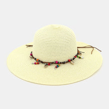 Load image into Gallery viewer, Sun Hat Womens Uv Protection Wide Brim Beach  Foldable Stylish Wild Brim Straw Hat