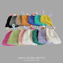 Load image into Gallery viewer, Honganda Funny Beanie Hat for Women, Glowing Monster Knitted Hat with Retractable Tentacles, Warm Winter Hat Gift for Adult