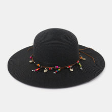 Load image into Gallery viewer, Sun Hat Womens Uv Protection Wide Brim Beach  Foldable Stylish Wild Brim Straw Hat