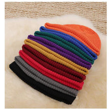 Load image into Gallery viewer, GegeenDomog Beanie Docker Cap Worker Hat Rolled Cuff Skullcap Retro Brimless Hat