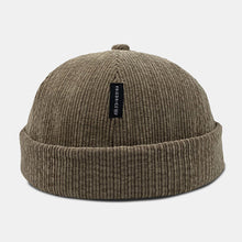 Load image into Gallery viewer, Unisex CorduroyAutumn Winter Warm Adjustable Brimless Beanie