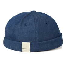 Load image into Gallery viewer, docker-cap-brimless-hat-retro-skullcap-beanie-peakless-cap-landlord-hat