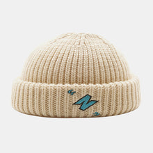 Load image into Gallery viewer, GegeenDomog Unisex N-Letter Pattern Knitted Caps Fashion Casual Adjustable Elastic Cap Skull Cap Brimless Beanie Landlord Cap