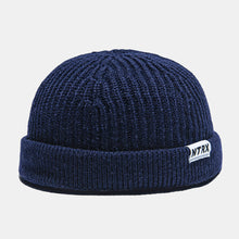 Load image into Gallery viewer, GegeenDomog Unisex Casual Patch Woolen Knitted Caps Skull Cap Dome Crimped Warm Elastic Cap Brimless Beanie