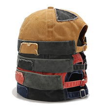 Load image into Gallery viewer, docker-cap-handmade-patch-brimless-hat-retro-skullcap-beanie-peakless-cap-landlord-hat
