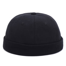 Load image into Gallery viewer, GegeenDomog Mens Womens Cotton Adjustable French Brimless Hats Outdoor Plain Skullcap Sailor Cap
