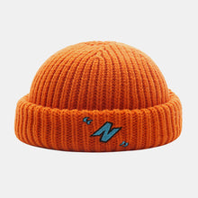 Load image into Gallery viewer, GegeenDomog Unisex N-Letter Pattern Knitted Caps Fashion Casual Adjustable Elastic Cap Skull Cap Brimless Beanie Landlord Cap