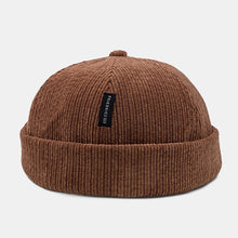 Load image into Gallery viewer, Unisex CorduroyAutumn Winter Warm Adjustable Brimless Beanie