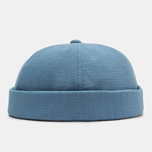 Load image into Gallery viewer, Unisex Letter Label Patch Skull Cap Brimless Beanie Landlord Cap Docker Cap