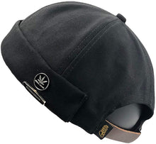 Load image into Gallery viewer, Men Hats Docker Cap Hats Beanie Sailor Cap Worker Hat Rolled Cuff Retro Brimless Hat with Adjustable