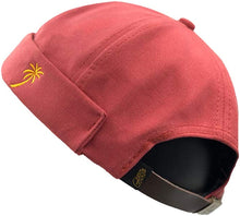 Load image into Gallery viewer, Men Hats Docker Cap Hats Beanie Sailor Cap Worker Hat Rolled Cuff Retro Brimless Hat with Adjustable