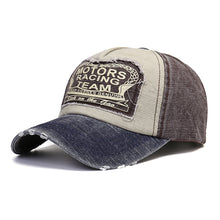 Load image into Gallery viewer, Unisex Patch Colorblock Cap Washable Old Baseball Cap Breathable Cotton Vintage Hat