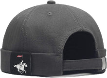 Load image into Gallery viewer, Men Hats Docker Cap Hats Beanie Sailor Cap Worker Hat Rolled Cuff Retro Brimless Hat with Adjustable