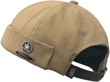 Load image into Gallery viewer, Men Hats Docker Cap Hats Beanie Sailor Cap Worker Hat Rolled Cuff Retro Brimless Hat with Adjustable