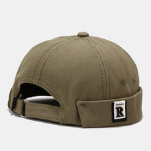 Load image into Gallery viewer, GEGEEN DOMOG Unisex Wide Brim Letter Label Patch Landlord Cap Brimless Beanie Docker Cap