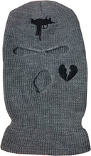 Load image into Gallery viewer, 3 Hole Uzi Balaclava Knitted Full Face Cover Ski Mask Winter Windproof Neck Warmer Thermal Cycling for Men Women