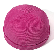 Load image into Gallery viewer, GegeenDomog Mens Womens Winter Corduroy Adjustable French Brimless Hats Fashion Skullcap Sailor Cap