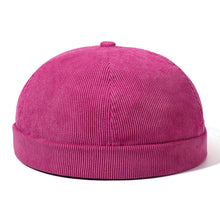 Load image into Gallery viewer, GegeenDomog Mens Womens Winter Corduroy Adjustable French Brimless Hats Fashion Skullcap Sailor Cap