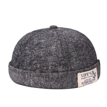 Load image into Gallery viewer, docker-cap-street-style-brimless-hat-retro-skullcap-beanie-peakless-cap-landlord-hat