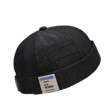 Load image into Gallery viewer, GegeenDomog Denim Docker Cap Street Style Brimless Hat Retro Skullcap Beanie Peakless Cap Landlord hat docker hat docker hat mens docker hat women docker hat brimless