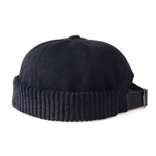 Load image into Gallery viewer, docker-cap-brimless-hat-worker-hat-rolled-cuff-retro-peakless-cap-landlord-hat