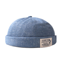 Load image into Gallery viewer, docker-cap-street-style-brimless-hat-retro-skullcap-beanie-peakless-cap-landlord-hat