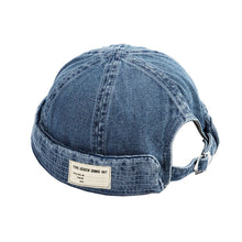 Load image into Gallery viewer, Denim-Brimless-Docker-Cap-Adjustable