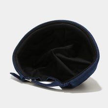 Load image into Gallery viewer, GegeenDomog Denim Docker Cap Manual Hollowing Brimless Hat Miki Hat for Men Women with Adjustable