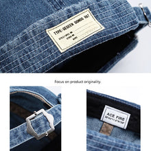 Load image into Gallery viewer, Denim-Brimless-Docker-Cap-Adjustable
