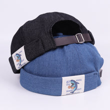 Load image into Gallery viewer, shark-denim-brimless-docker-cap-foe-men-women