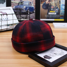 Load image into Gallery viewer, docker-cap-britain-style-brimless-hat-worker-hat-rolled-cuff-retro-landlord-hat