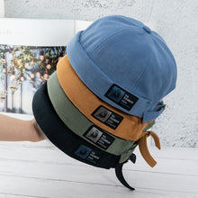 Load image into Gallery viewer, docker-cap-cow-pattern-brimless-hat-miki-hat-for-men-women-with-adjustable