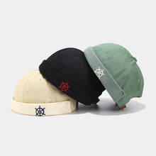 Lade das Bild in den Galerie-Viewer, rudder-embroidery-docker-cap-brimless-hat-skullcap-beanie-landlord-hat