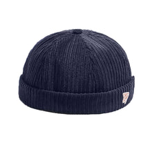 Load image into Gallery viewer, gegeen-domog-men-beanie-docker-cap-rolled-cuff-retro-skullcap-brimless-miki-hat