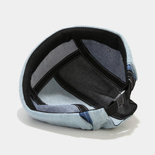 Load image into Gallery viewer, denim-docker-cap-stitching-brimless-hat-retro-skullcap-landlord-hat-miki-hat