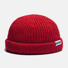 Load image into Gallery viewer, GegeenDomog Unisex Casual Patch Woolen Knitted Caps Skull Cap Dome Crimped Warm Elastic Cap Brimless Beanie