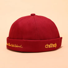 Load image into Gallery viewer, GEGEEN DOMOG Retro Classic Men's Landlord Hat Summer Street Trends Melon Cap Vintage Innocent Metal Standard Sailor Brimless Hats Docker Cap