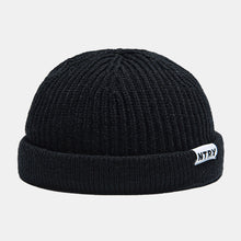 Load image into Gallery viewer, GegeenDomog Unisex Casual Patch Woolen Knitted Caps Skull Cap Dome Crimped Warm Elastic Cap Brimless Beanie
