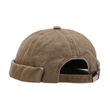 Load image into Gallery viewer, docker-cap-brimless-hat-rolled-cuff-retro-beanie-skullcap-miki-hat