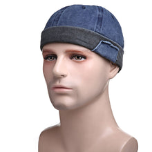 Load image into Gallery viewer, docker-cap-handmade-patch-brimless-hat-retro-skullcap-beanie-peakless-cap-landlord-hat