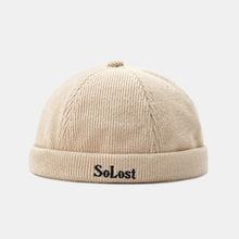 Load image into Gallery viewer, GEGEEN DOMOG Unisex Personality Corduroy Yara Brimless Hats Docker Cap