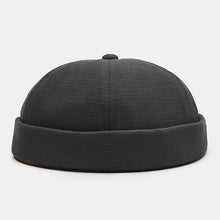 Load image into Gallery viewer, Unisex Letter Label Patch Skull Cap Brimless Beanie Landlord Cap Docker Cap