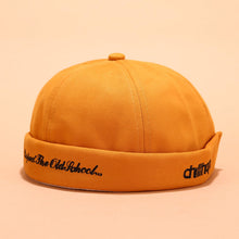 Load image into Gallery viewer, GEGEEN DOMOG Retro Classic Men's Landlord Hat Summer Street Trends Melon Cap Vintage Innocent Metal Standard Sailor Brimless Hats Docker Cap