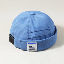 Load image into Gallery viewer, GegeenDomog Denim Docker Cap Street Style Brimless Hat Retro Skullcap Beanie Peakless Cap Landlord hat docker hat docker hat mens docker hat women docker hat brimless
