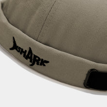 Load image into Gallery viewer, shark-embroidery-docker-cap-brimless-hats-beanie-retro-peakless-cap-miki-hat