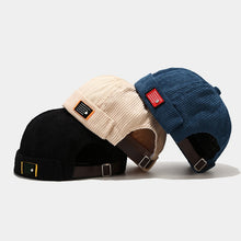 Load image into Gallery viewer, beanie-docker-cap-worker-hat-rolled-cuff-skullcap-retro-brimless-hat