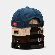 Load image into Gallery viewer, beanie-docker-cap-worker-hat-rolled-cuff-skullcap-retro-brimless-hat