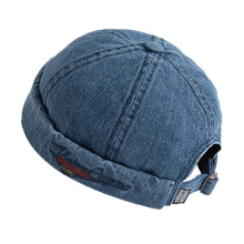 Load image into Gallery viewer, GEGEEN DOMOG Denim Docker Cap Brimless Hats Beanie Retro Peakless cap Miki Hat