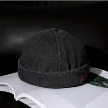 Load image into Gallery viewer, GEGEEN DOMOG Denim Docker Cap Brimless Hats Beanie Retro Peakless cap Miki Hat