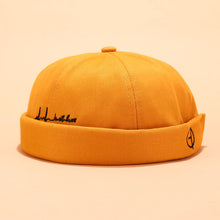 Load image into Gallery viewer, GEGEEN DOMOG Retro Classic Men's Landlord Hat Summer Street Trends Melon Cap Vintage Innocent Metal Standard Sailor Brimless Hats Docker Cap